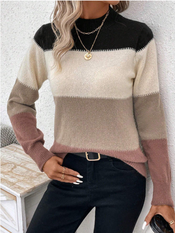 MARCELLA - CONTRAST KNIT SWEATER