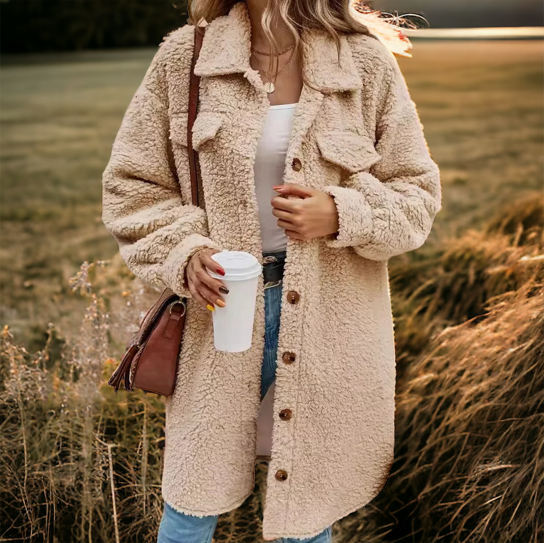 CLARA - AUTUMN & WINTER COAT - TEDDY