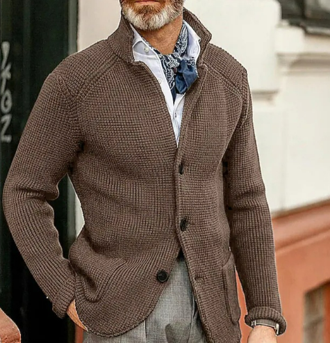 ORAN - BUTTON KNITTED CARDIGAN