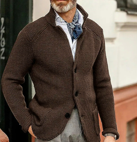 ORAN - BUTTON KNITTED CARDIGAN